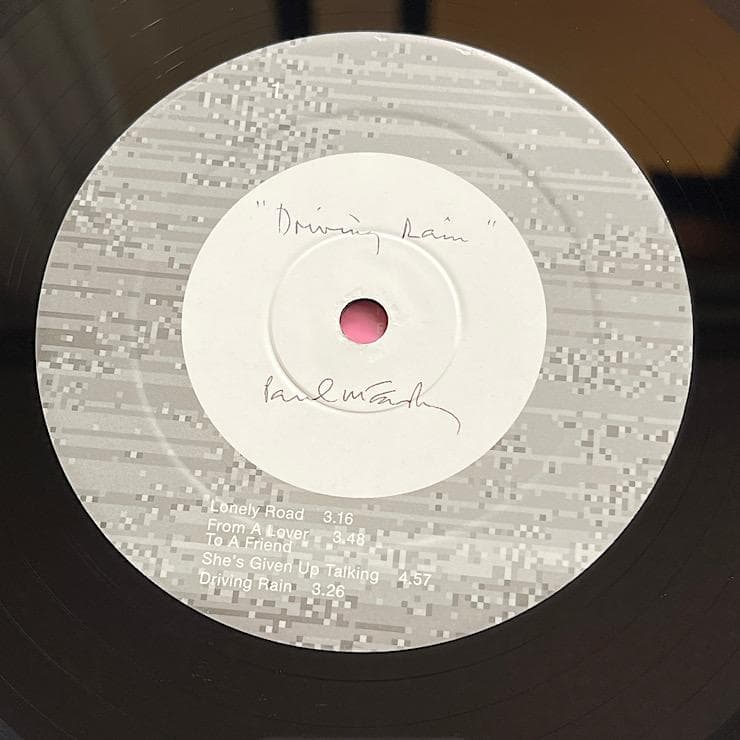 ★極美品 UK盤LP ポール・マッカートニー DRIVING RAIN