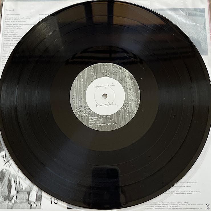 ★極美品 UK盤LP ポール・マッカートニー DRIVING RAIN