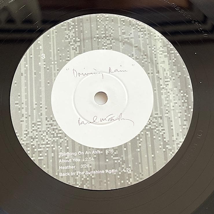 ★極美品 UK盤LP ポール・マッカートニー DRIVING RAIN