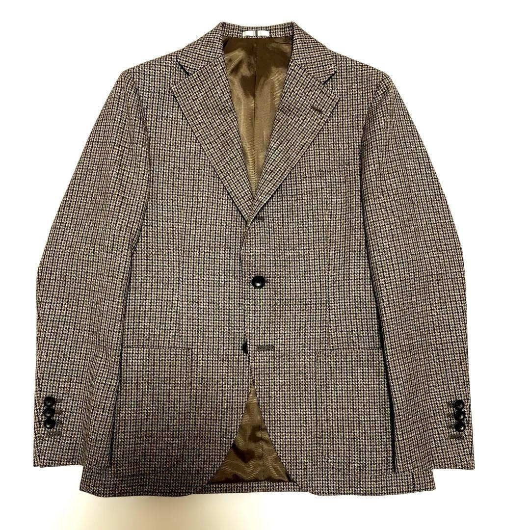【超美品】SUIT SELECTMARZOTTOテーラードジャケットチェックA4