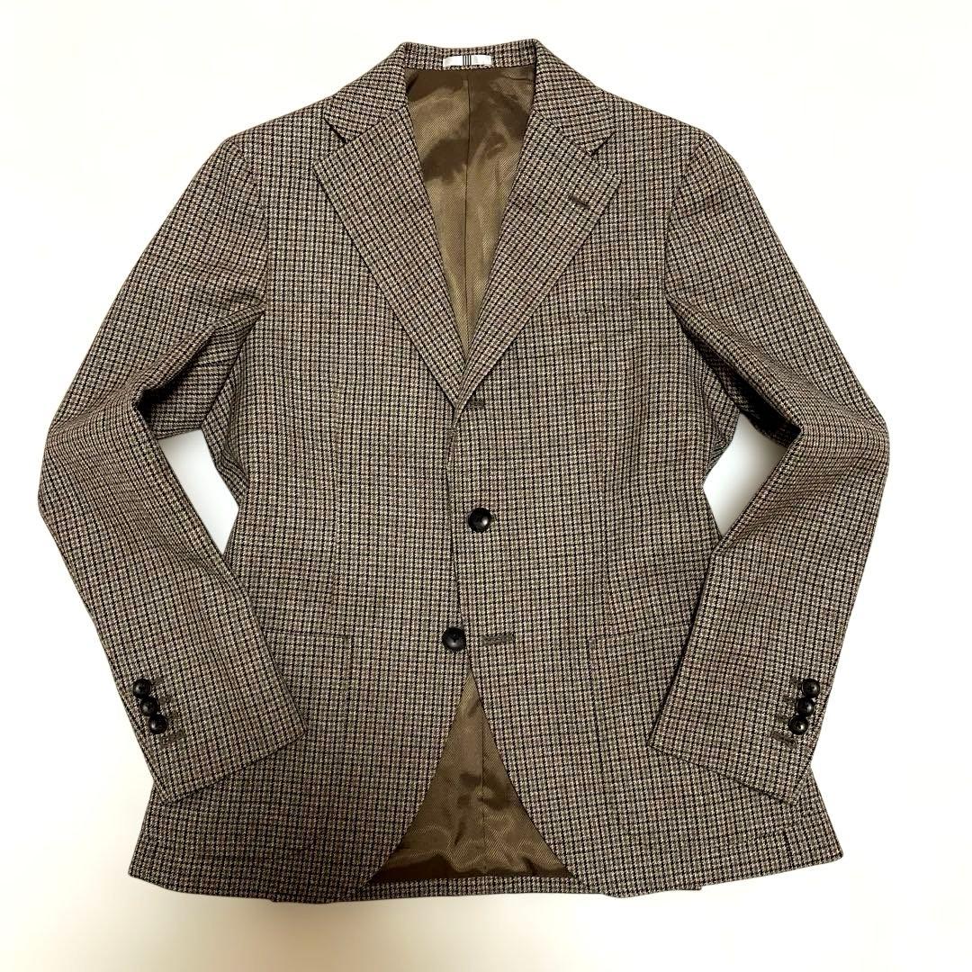 【超美品】SUIT SELECTMARZOTTOテーラードジャケットチェックA4