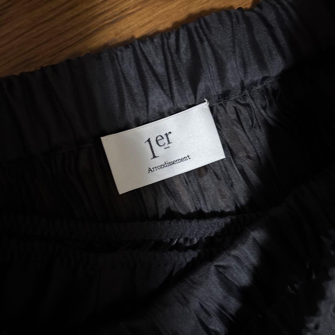 1er Arrondissement 黒 プリーツロングスカート