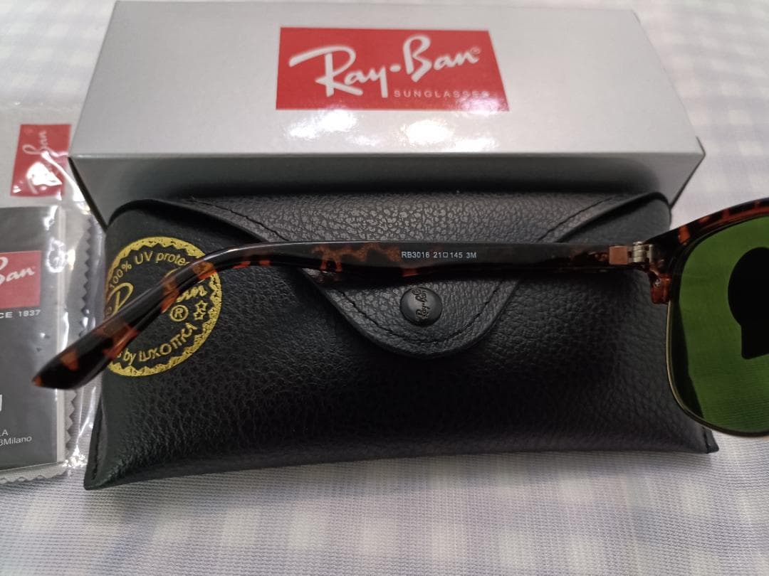 美品 RayBan クラブマスター RB3016 サングラス べっ甲