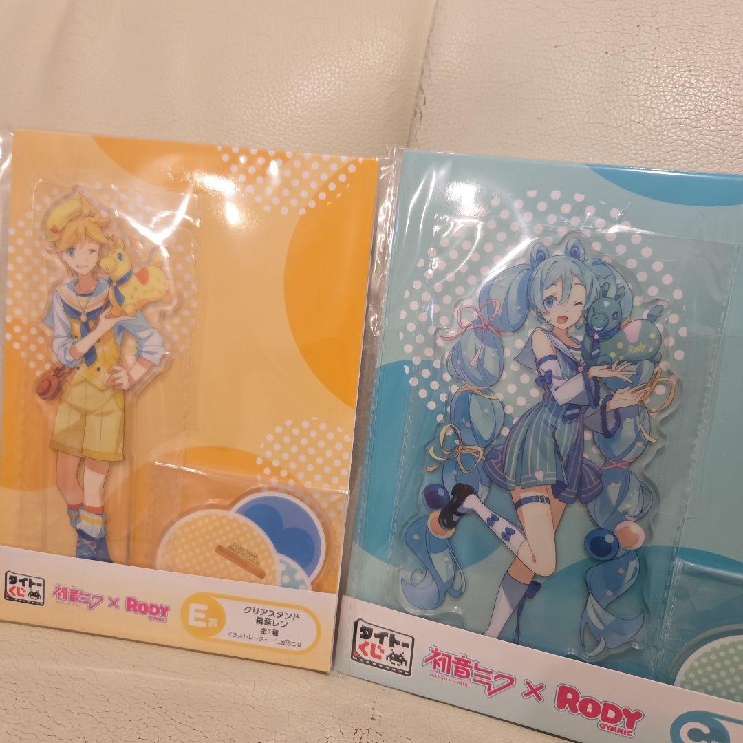 初音ミク x Rody A賞 フィギュア C賞 クリアスタンド セット