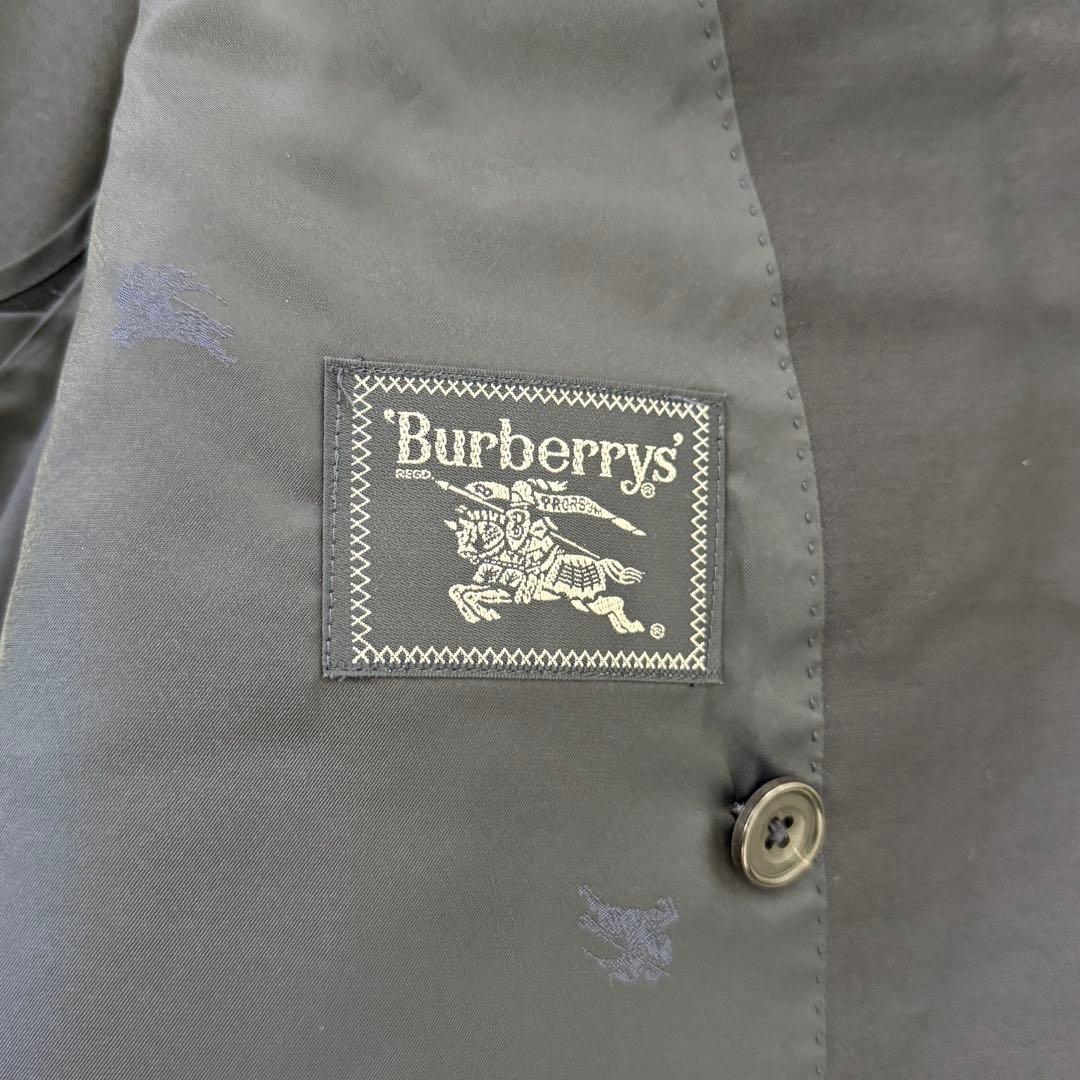 Burberry 金ボタン ウール モヘヤ ダブル 紺ブレ ジャケット