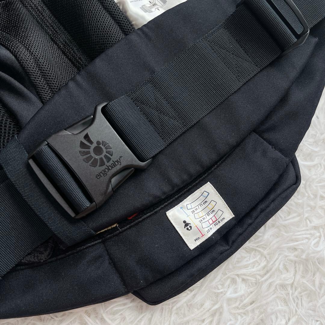 美品 エルゴベビー オムニ360 抱っこ紐 前向き ウエストポーチ付き 黒