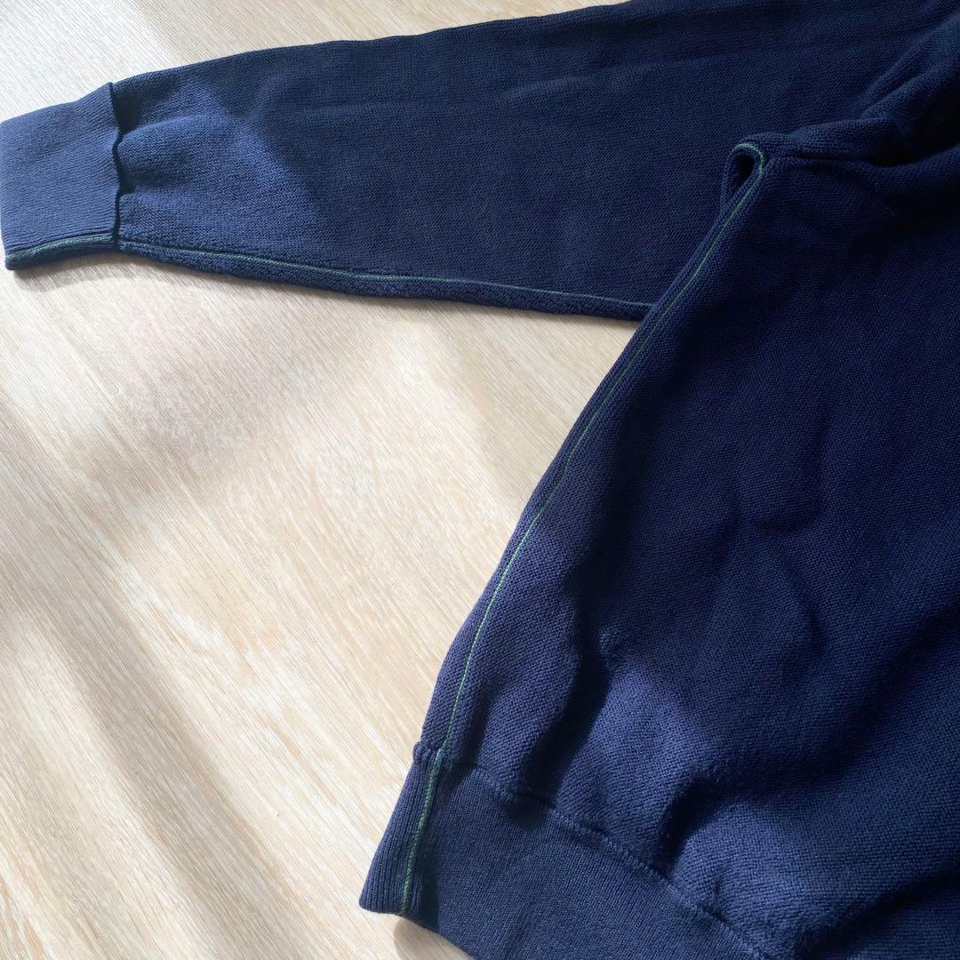 極美品 LACOSTE ラコステ オーガニックコットンニットカーディガン 36