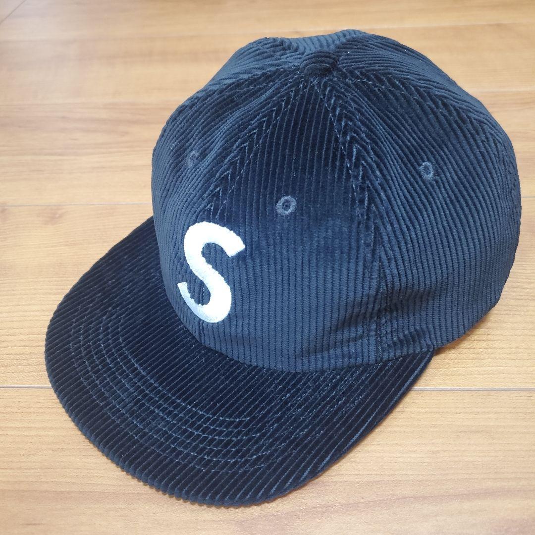 Supreme Corduroy S Logo 6-Panel Cap 黒
