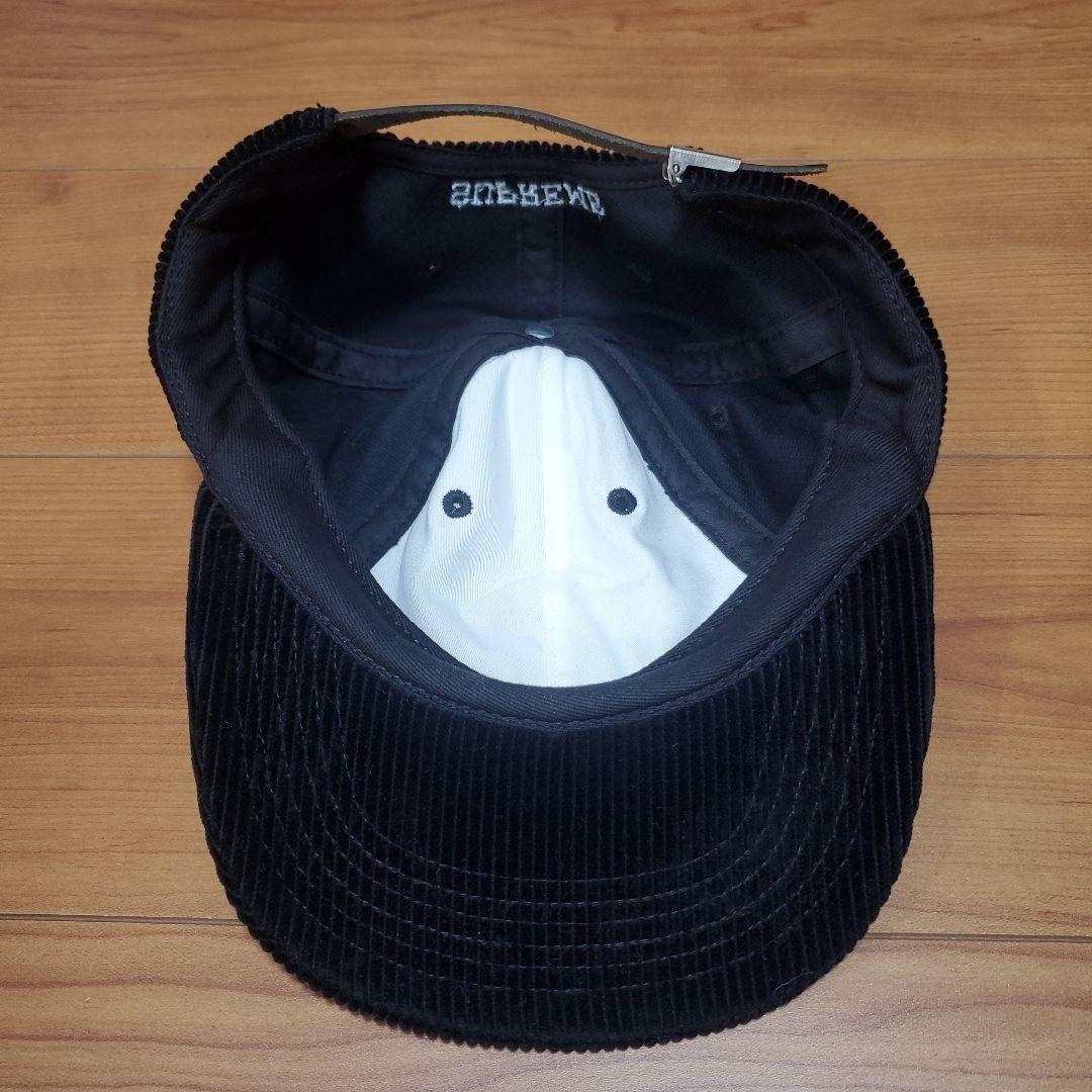 Supreme Corduroy S Logo 6-Panel Cap 黒