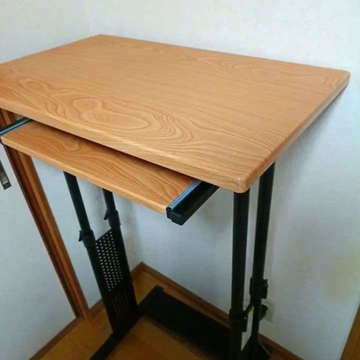 Bauhutte 昇降式デスク 木目調 幅約120cm