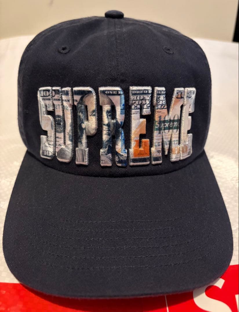 帽子 SUPREME Embroidered MoneyLogo 6Panelcap