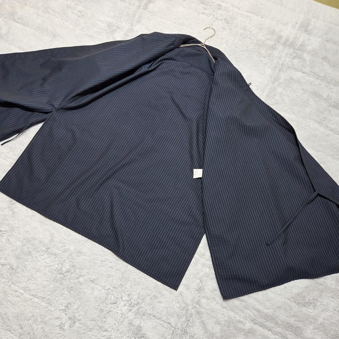 S'YTE ストライプ ラップシャツ ネイビー ヨウジヤマモト　和服　半纏　３