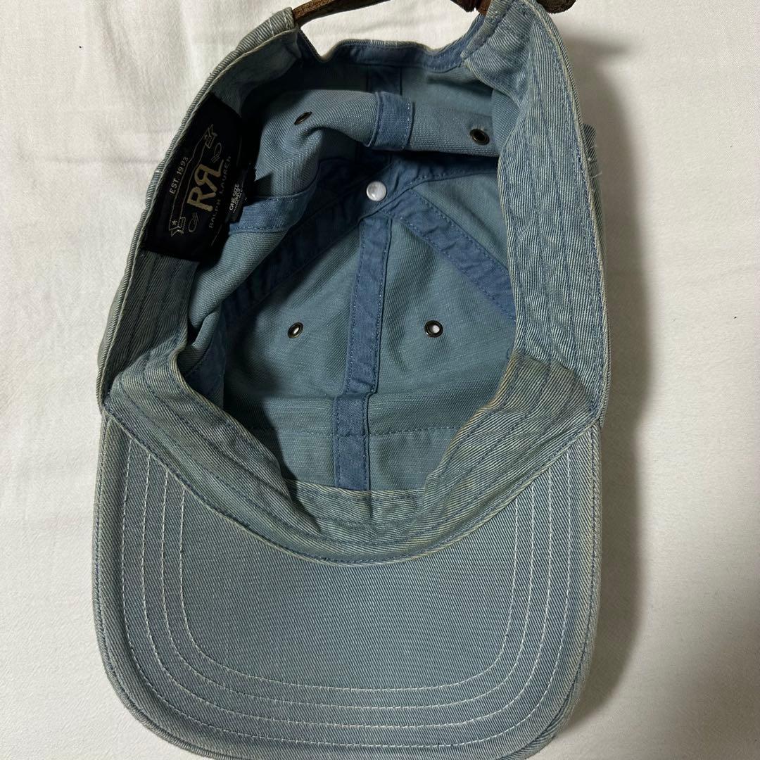 RRL ダブルアールエル ラルフローレン エイジング ワッペン 6パネルキャップ