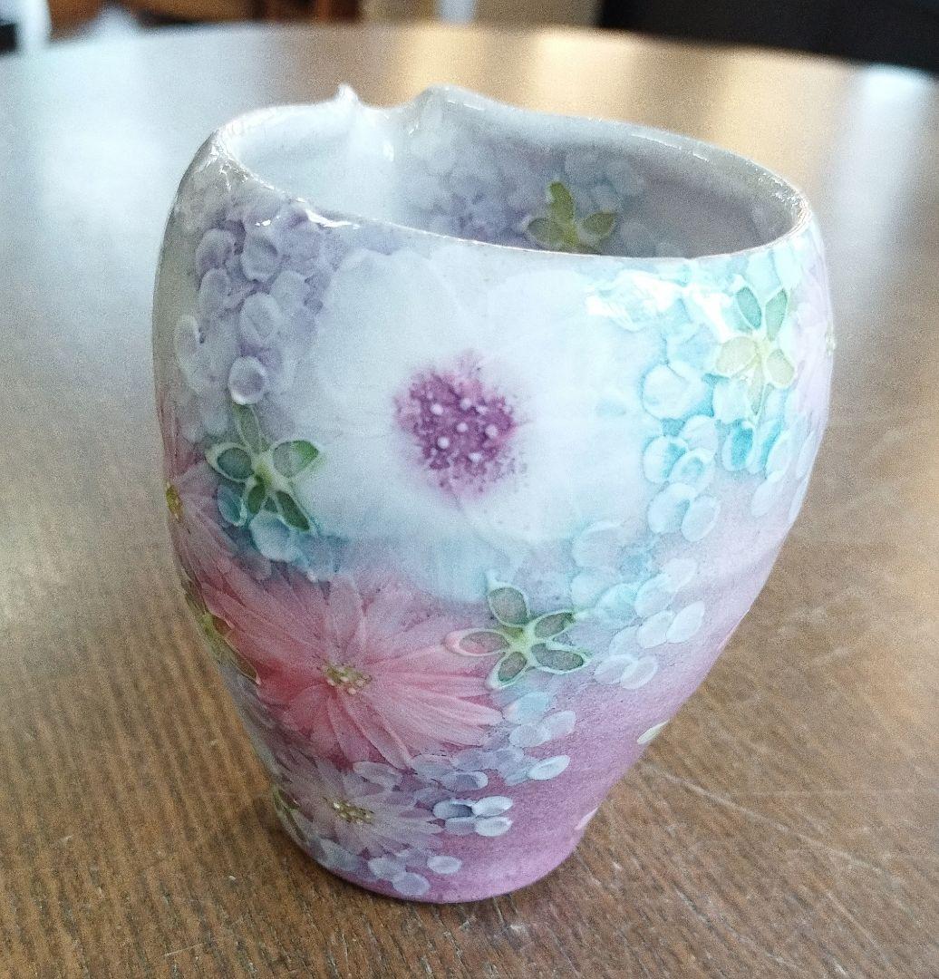 【新品・未使用】工房ゆずりは　色彩花　片口　酒器　陶器　贈り物
