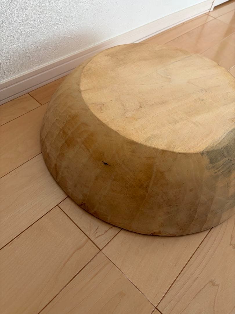 【そば・うどん打ち】こね鉢43㎝/天然木/くり抜き/ふるい付き