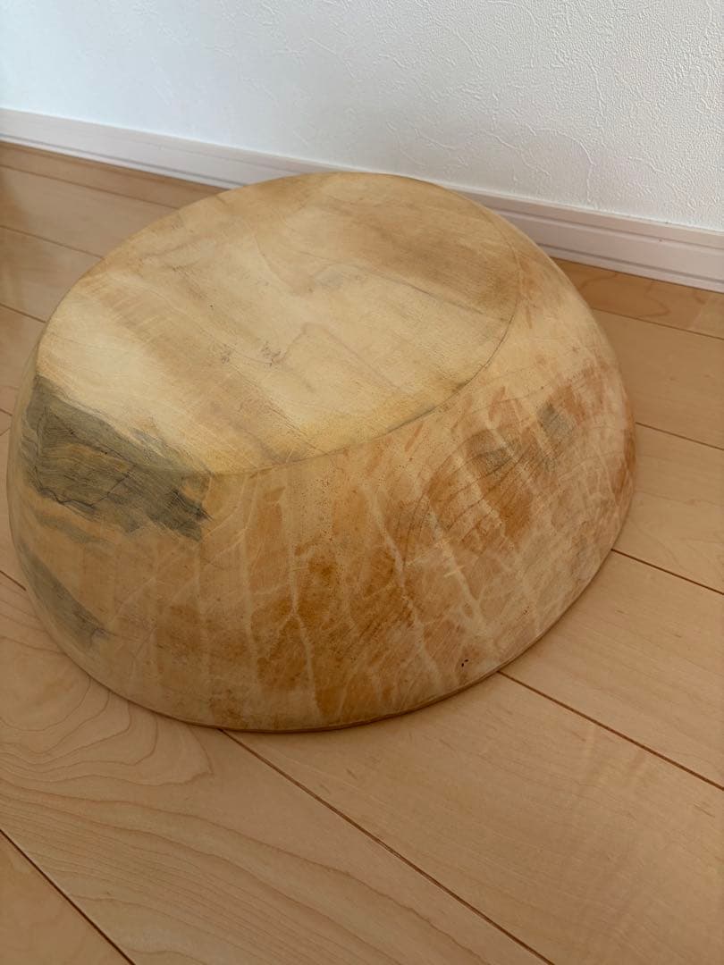 【そば・うどん打ち】こね鉢43㎝/天然木/くり抜き/ふるい付き
