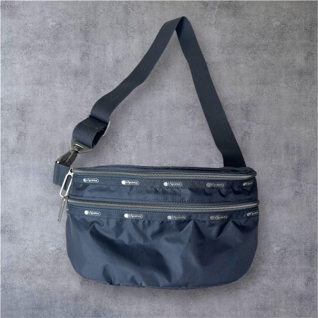 極美品　LeSportsac ボディーバッグ　ショルダーバッグ　シャドウグレー