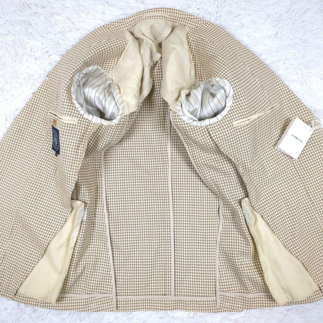 【新品 タグ付き】ジェイプレス　三者混　テーラードジャケット　千鳥格子　シングル