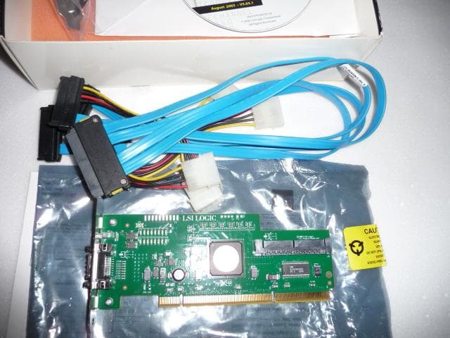 LSI LOGIC SAS3442X SCSI（SAS）カード