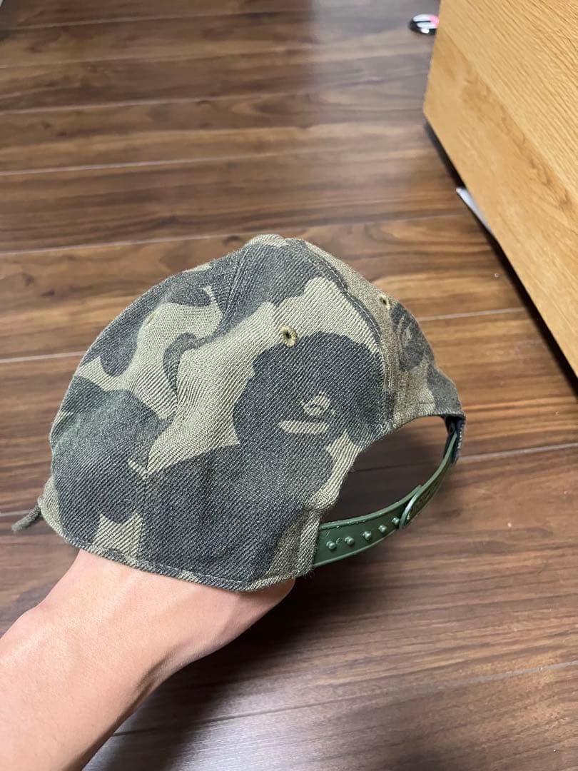 シ*ル様 希少 レア　A bathing ape Bape 迷彩　キャップ