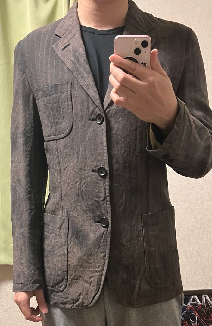 COMME des GARCONS HOMME ムラ染めジャケット 04aw
