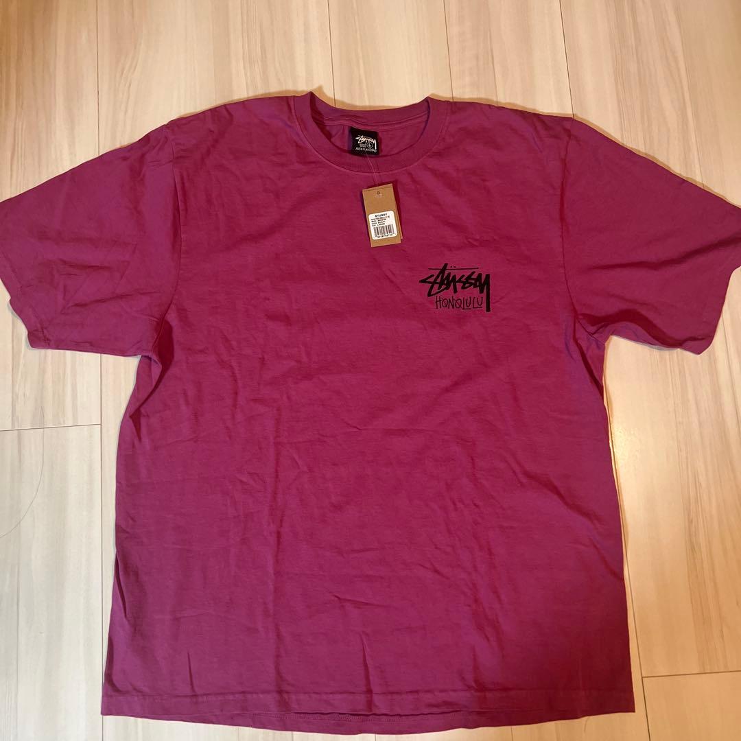 Stussy HONOLULU Tシャツ Lサイズ 色BERRY