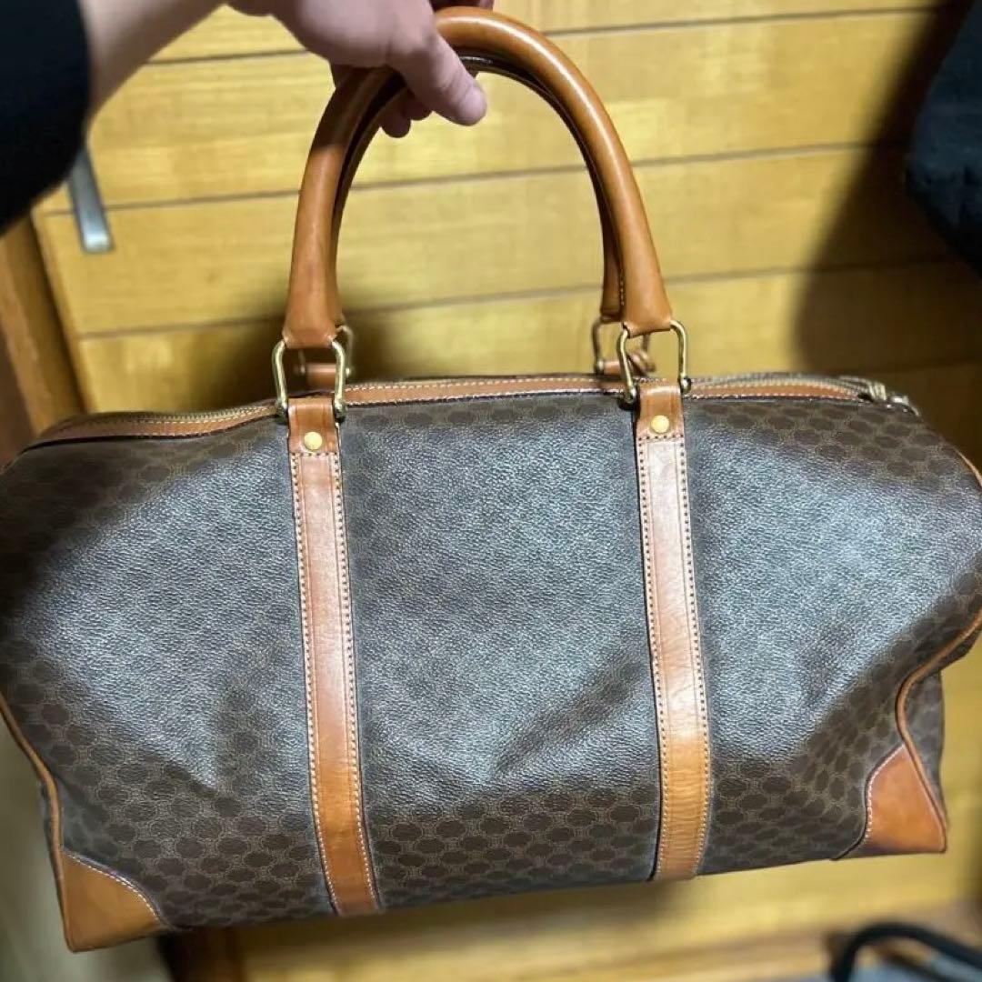CELINE ボストンバッグ・旅行用バッグ・ブラウン・レザー