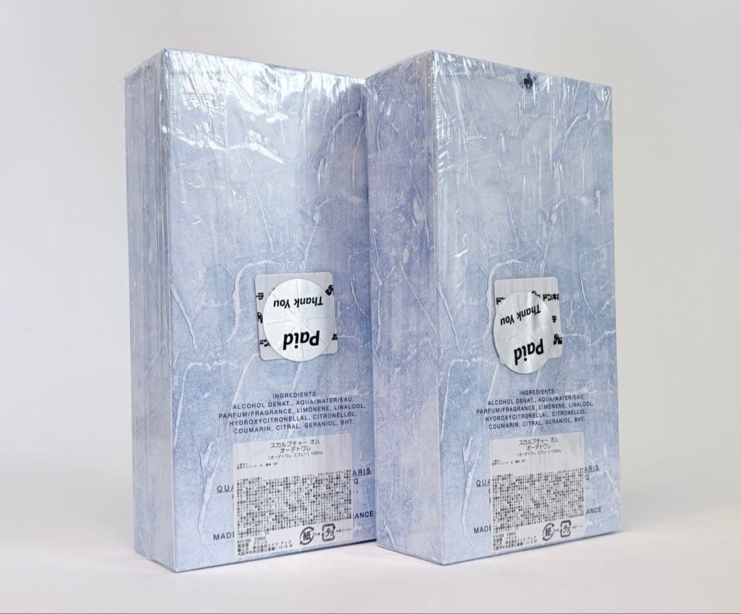 ニコス　スカルプチャ―　オム　EDT　100ｍL ×2
