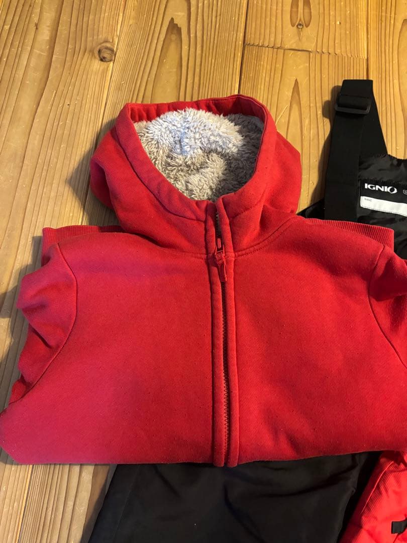 キッズスキーウェア雪遊び6点セット 125 〜 140サイズ調整付　22cm