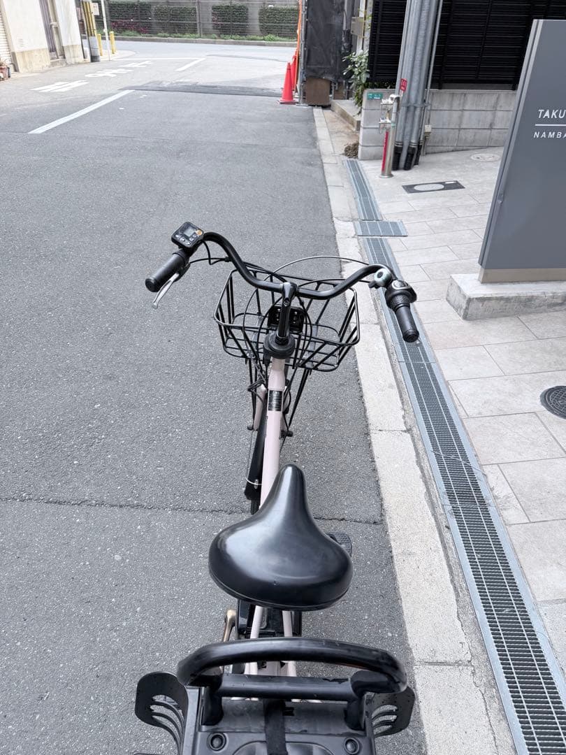 大阪府　子供乗せ　パナソニック　電動アシスト自転車 チャイルドシート付き ピンク