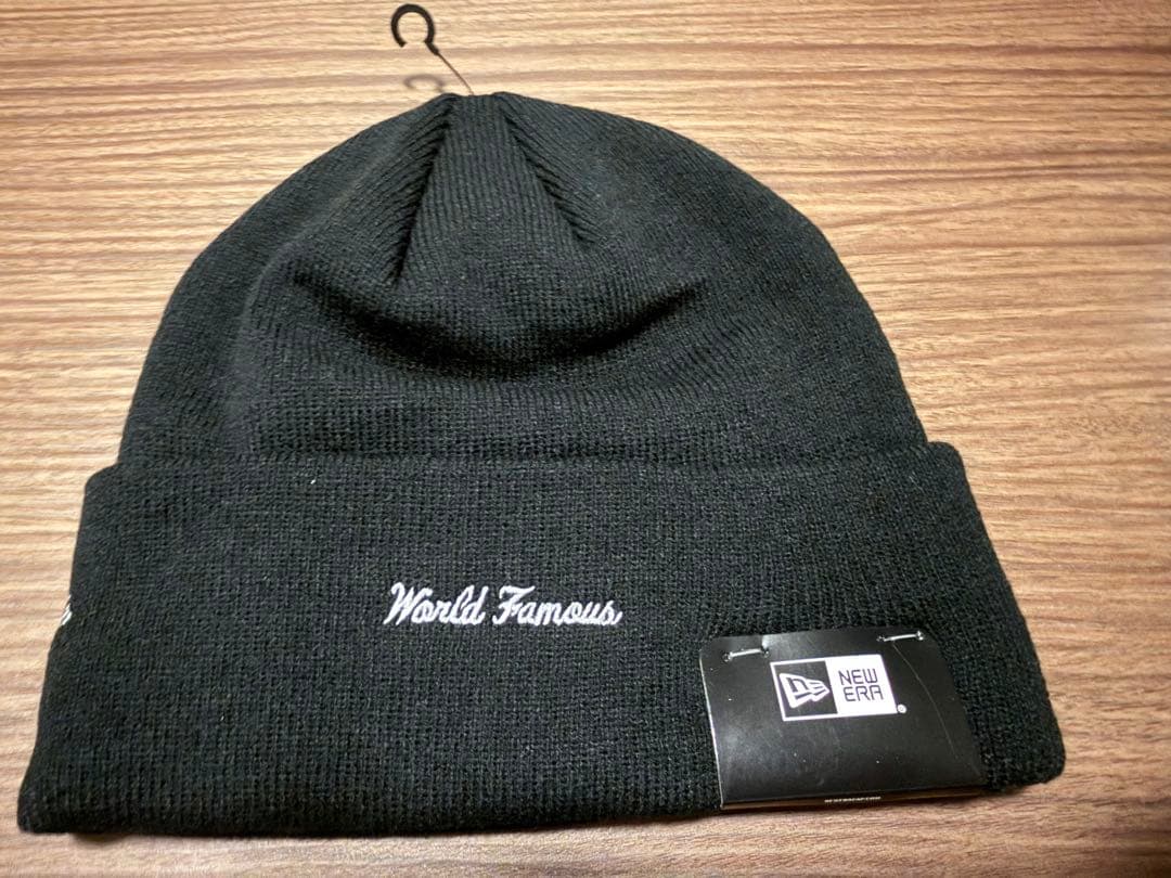 帽子 Supreme x new era box logo beanie black