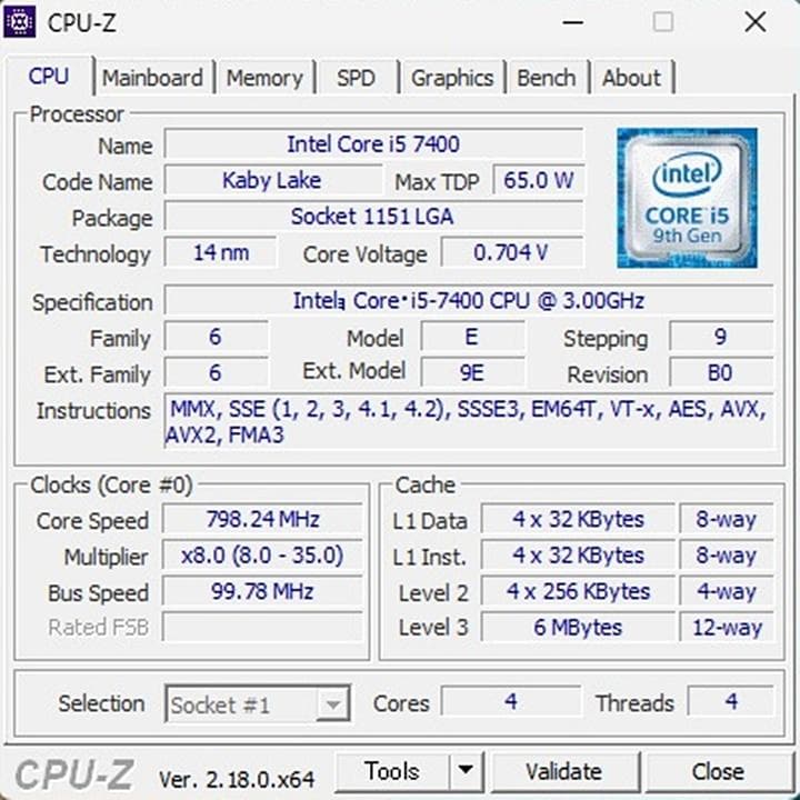 ASUS PRIME H270-PRO ／i5-7400、メモリ8G付き