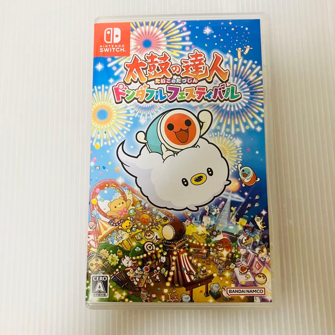 switchソフト 太鼓の達人 ドンダフルフェスティバル　太鼓とバチセット