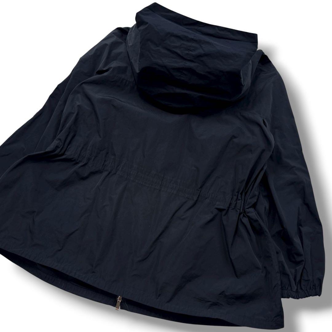 【美品】MAXMARA マックスマーラ ナイロン 　モッズコート　ジャケット　黒