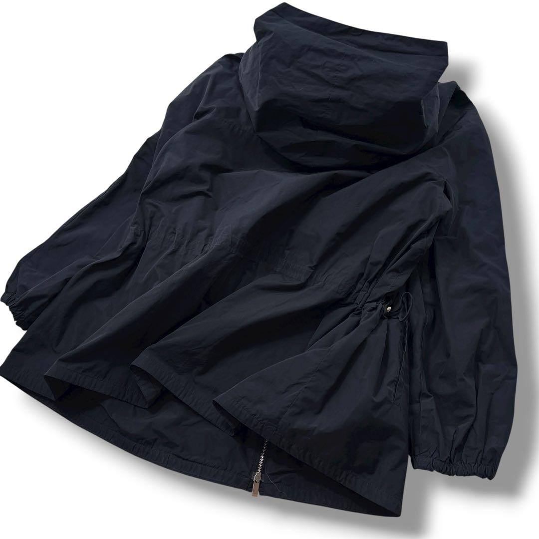 【美品】MAXMARA マックスマーラ ナイロン 　モッズコート　ジャケット　黒