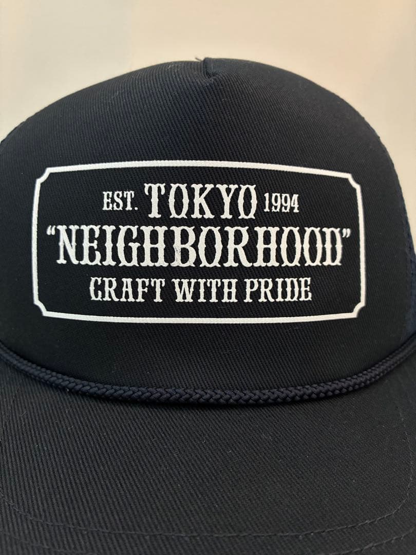 新品　NEIGHBORHOOD ネイビー トラッカーキャップ