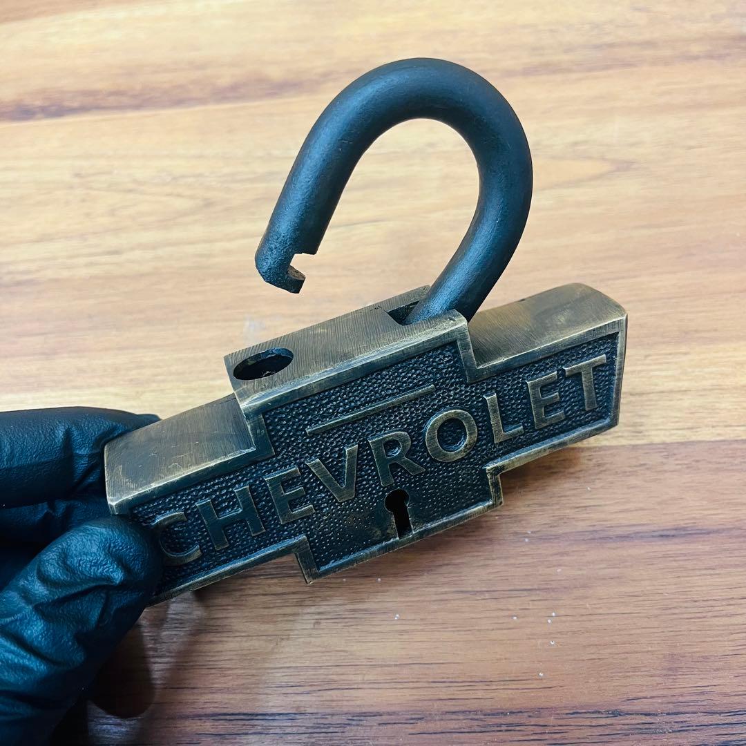 【US仕入れ】 CHEVROLET BrassPadlock シボレー 南京錠