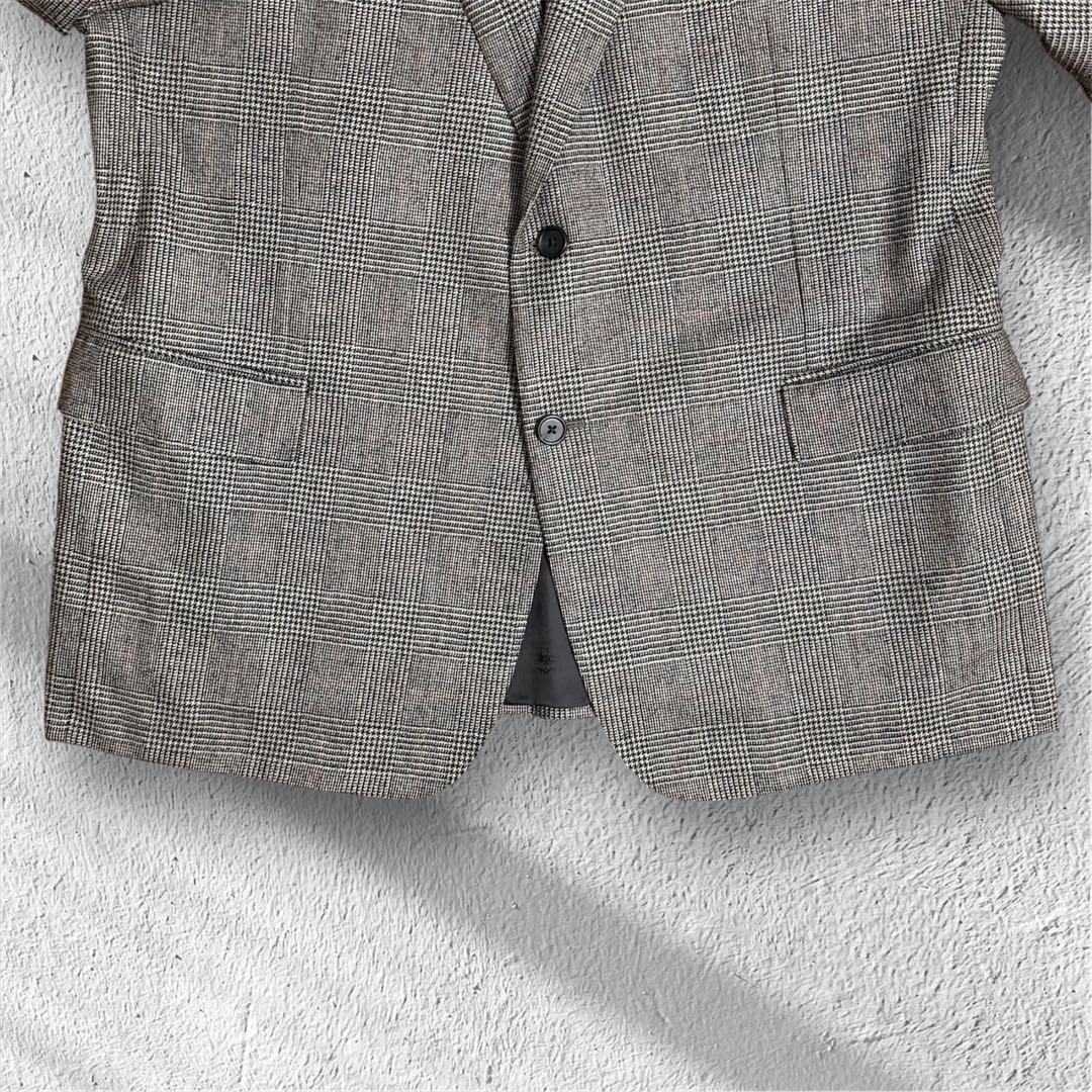 BROOKS BROTHERS グレンチェックジャケット　ウール100% 44