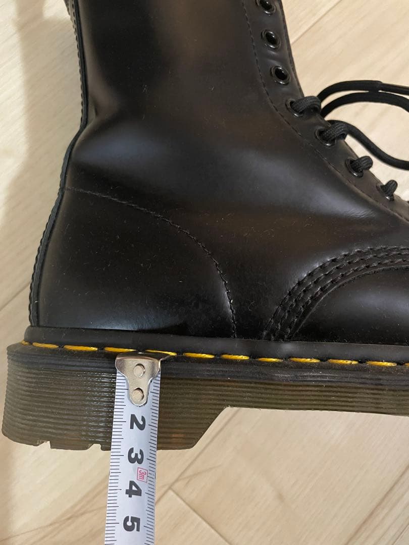 Dr. Martens ブラックレザーブーツ　24センチ