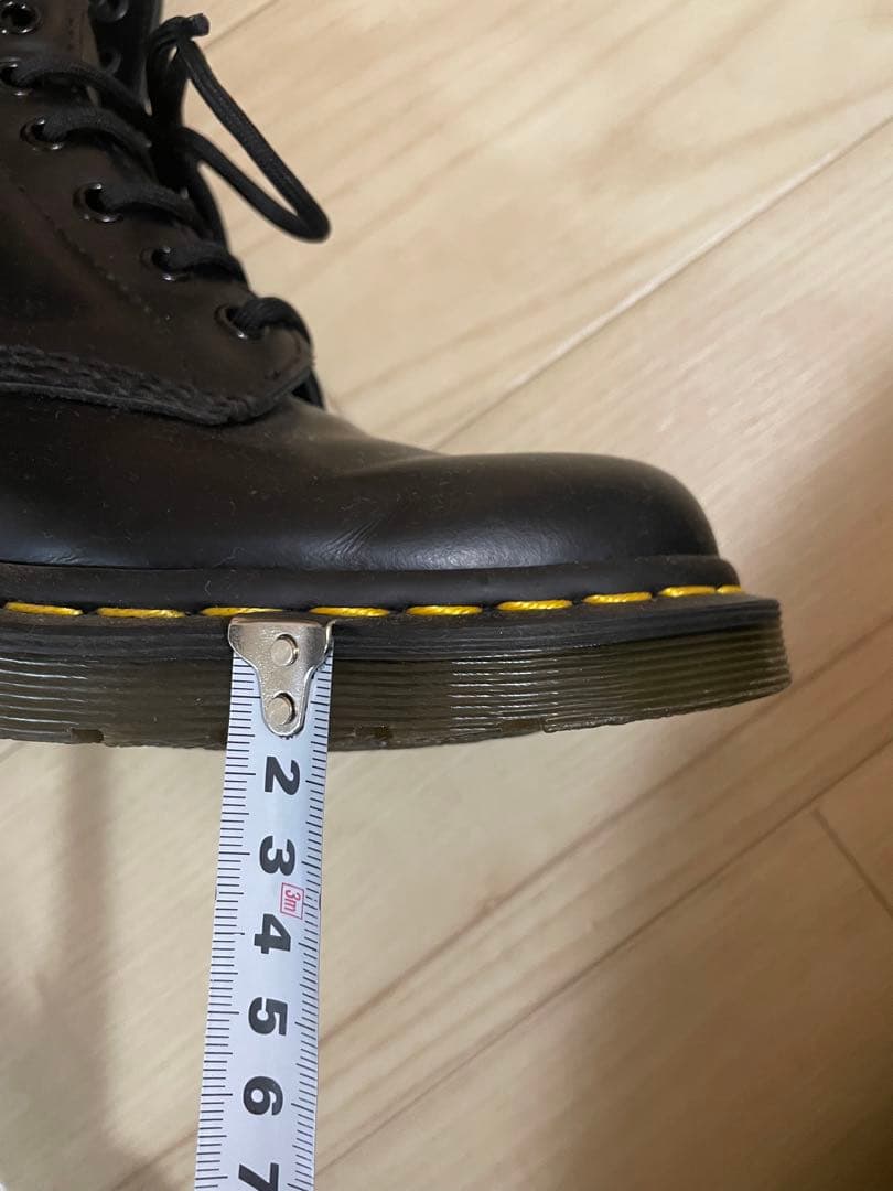 Dr. Martens ブラックレザーブーツ　24センチ