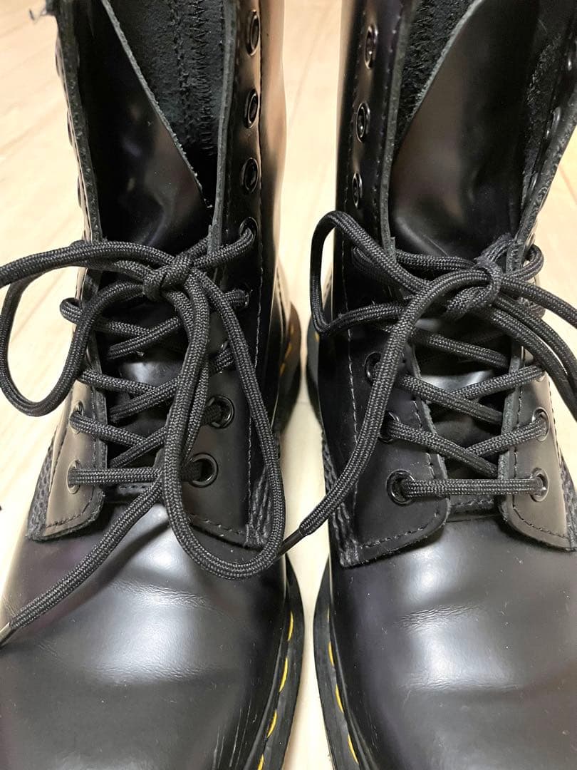 Dr. Martens ブラックレザーブーツ　24センチ
