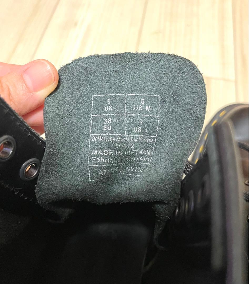 Dr. Martens ブラックレザーブーツ　24センチ
