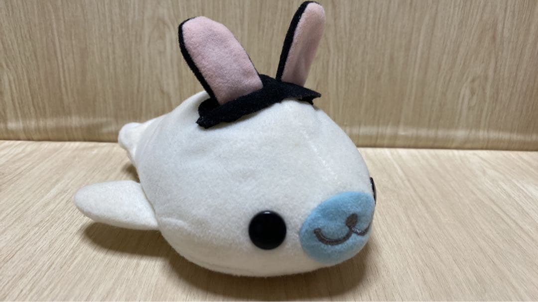 まめゴマ おきがえぬいぐるみ 黒うさぎ　平成レトロ
