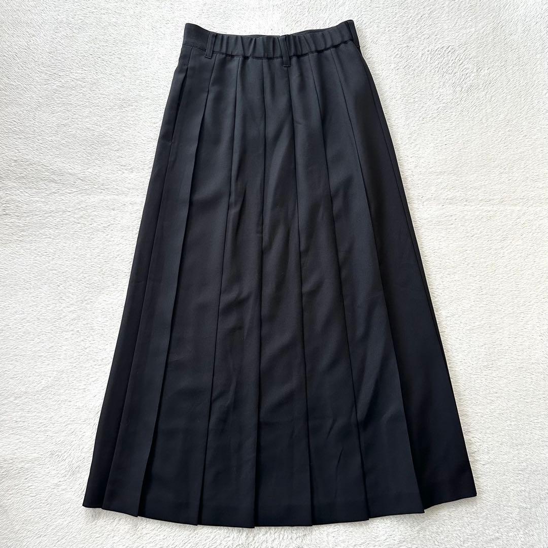 美品 25AW レサージュ ロングプリーツスカート 36 ブラック