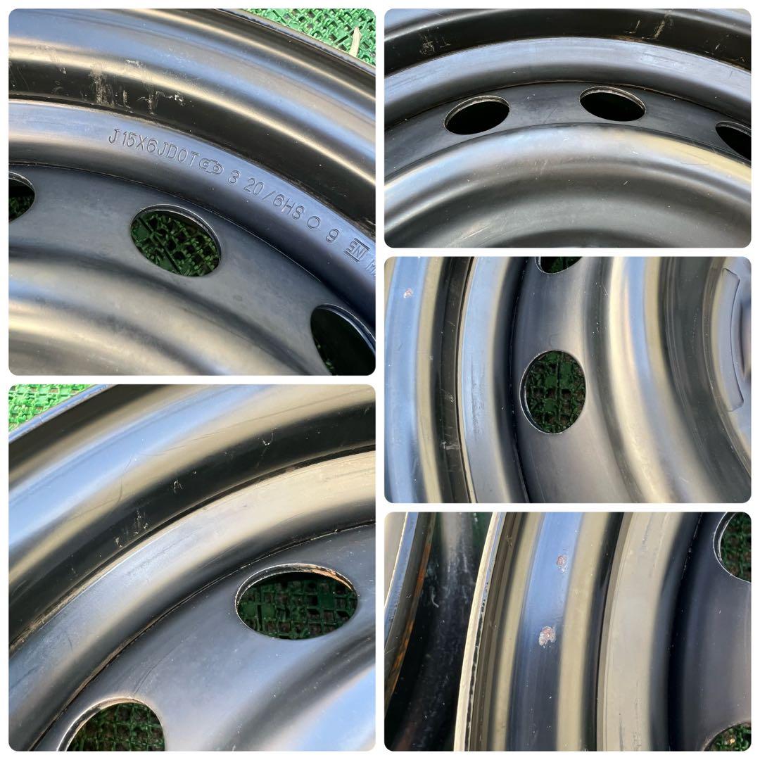 トヨタ純正 ハイエース用 15インチ スチールホイール4本 SNI 刻印
