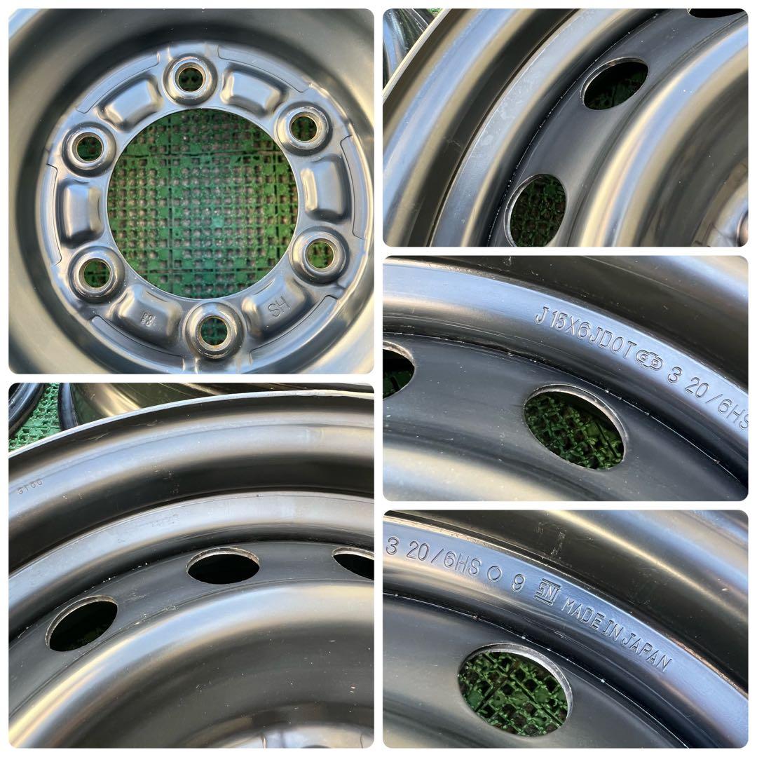 トヨタ純正 ハイエース用 15インチ スチールホイール4本 SNI 刻印