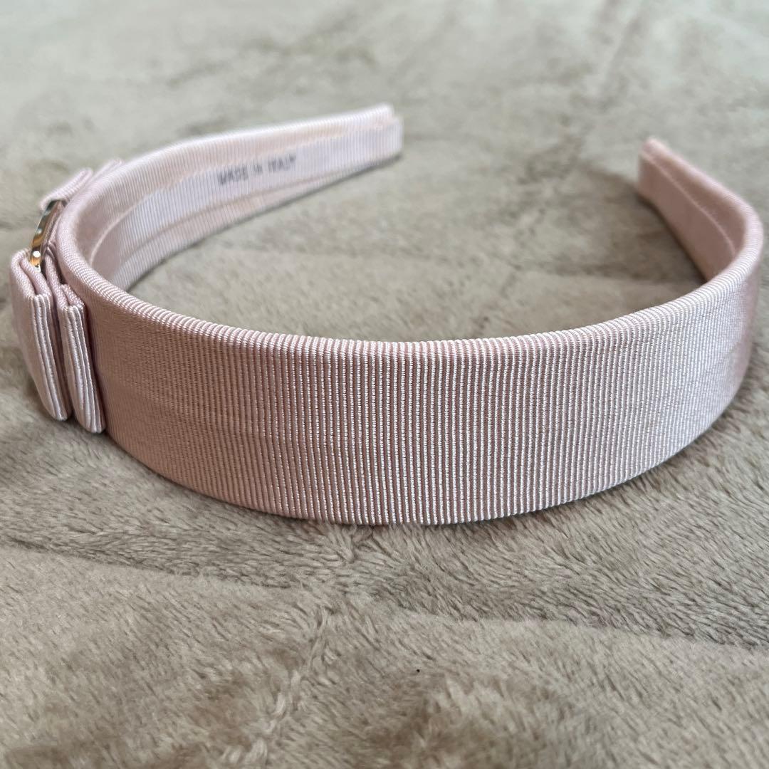 FERRAGAMO　フェラガモ　カチューシャ　リボン　ピンク　イタリア製　リボン