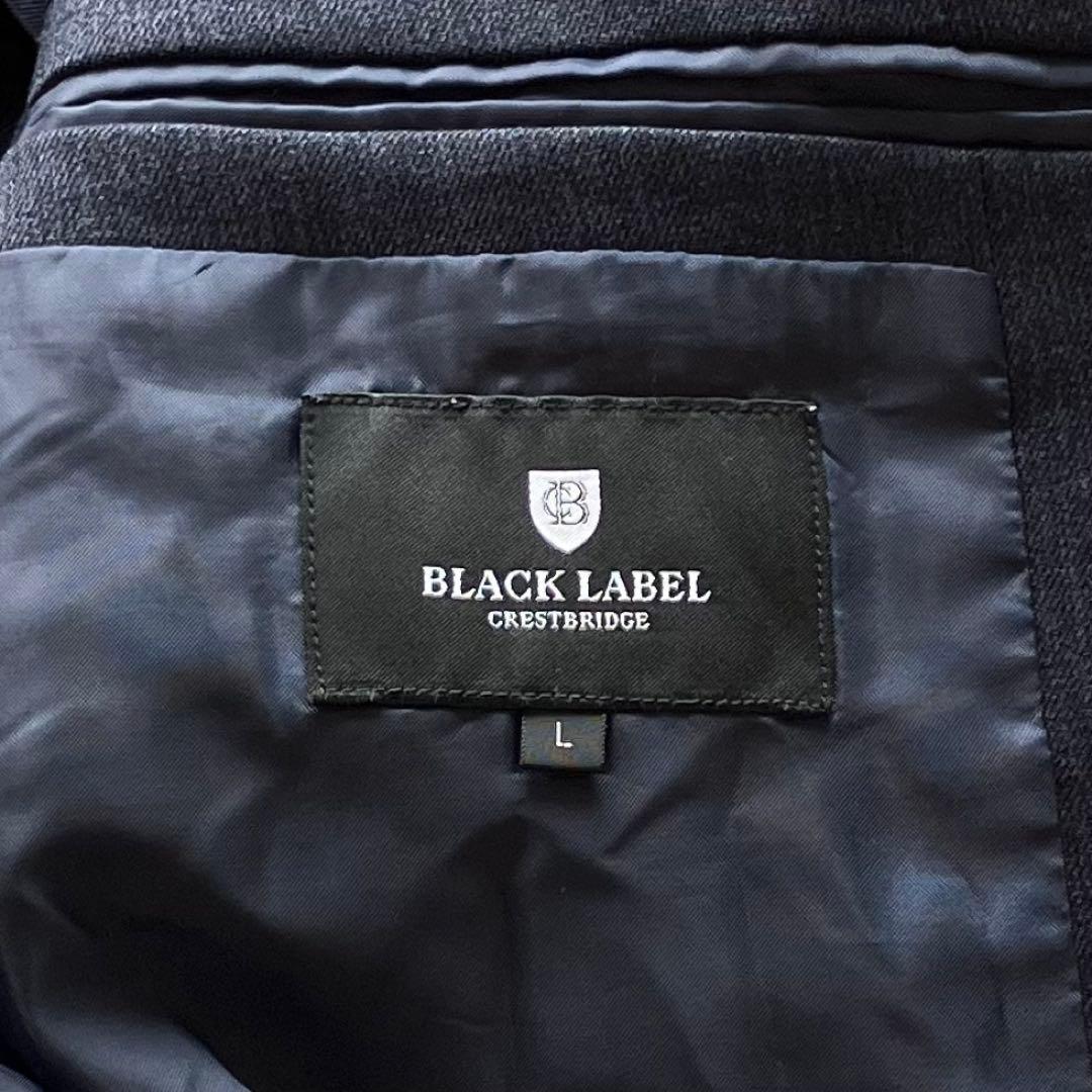 ブラックレーベルクレストブリッジ 洗える ウールライク ジャケット ネイビー L