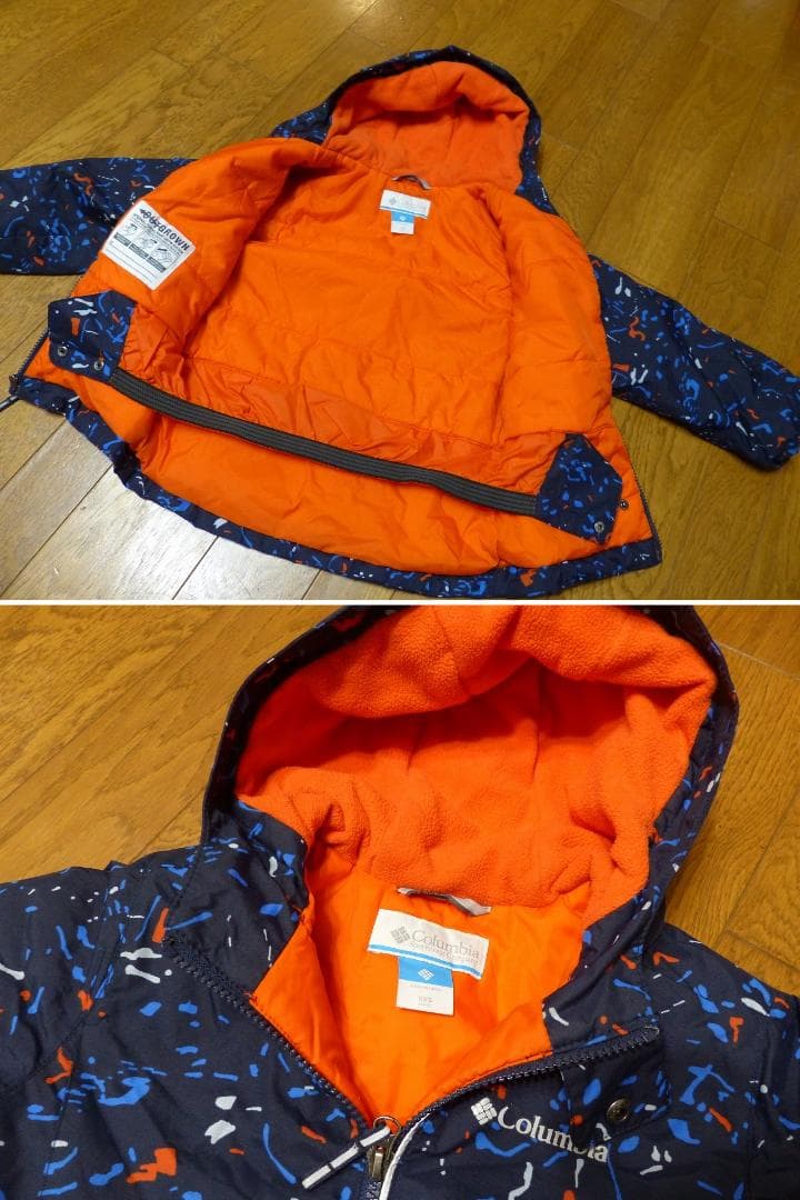 送料込 美品★コロンビア スノー ウエア 上下セット XXS(110cm)
