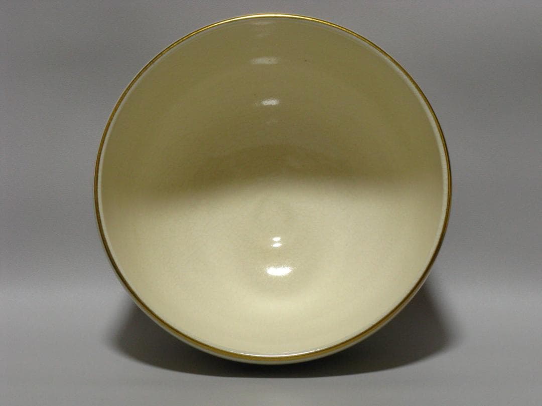 岡田暁山『色絵 吉祥紋 茶碗 銘“蓬莱”』共箱 共布 検 人間国宝 永楽善五郎